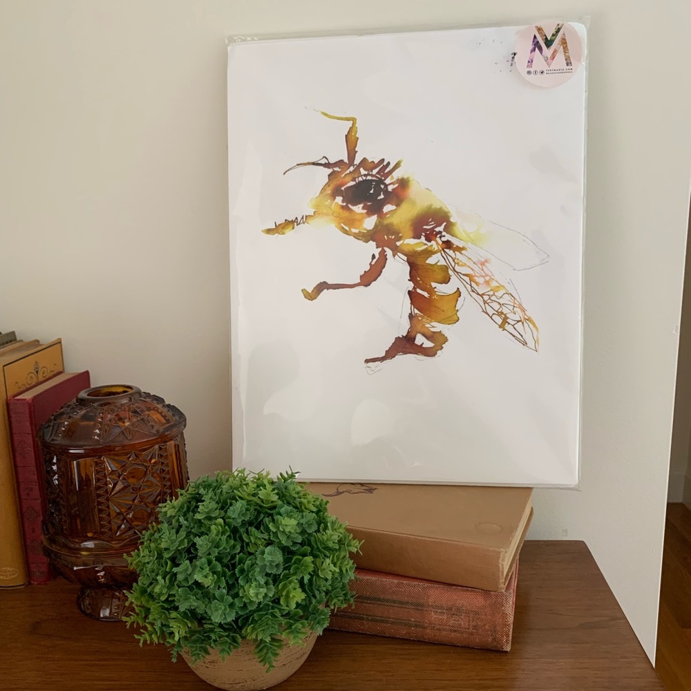 Very Marta Bumblebee Watercolor Print